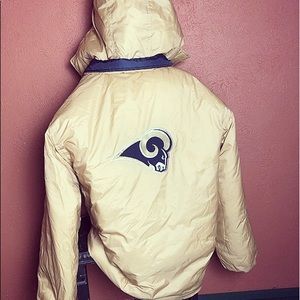 🐏 ST LOUIS RAMS REVERSIBLE PUFFER